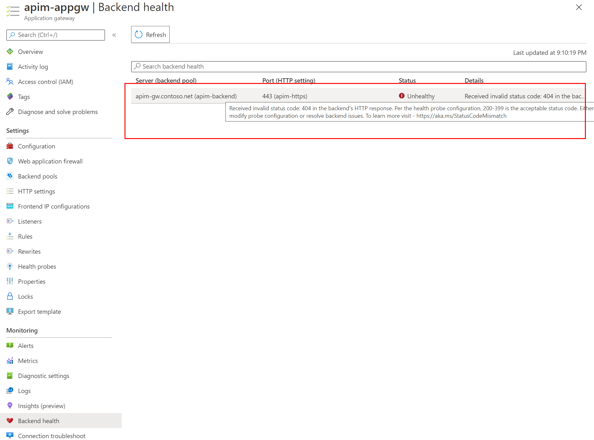 AppGW default probe